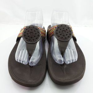 Skechers Tone-Ups Aztec Flip Flops Sandals